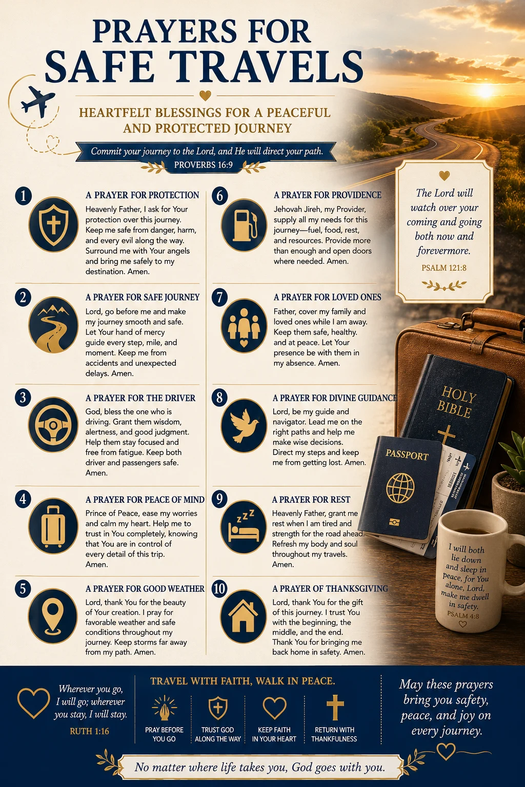 Prayers for Safe Travels: Heartfelt Blessings for a Peaceful and Protected Journey