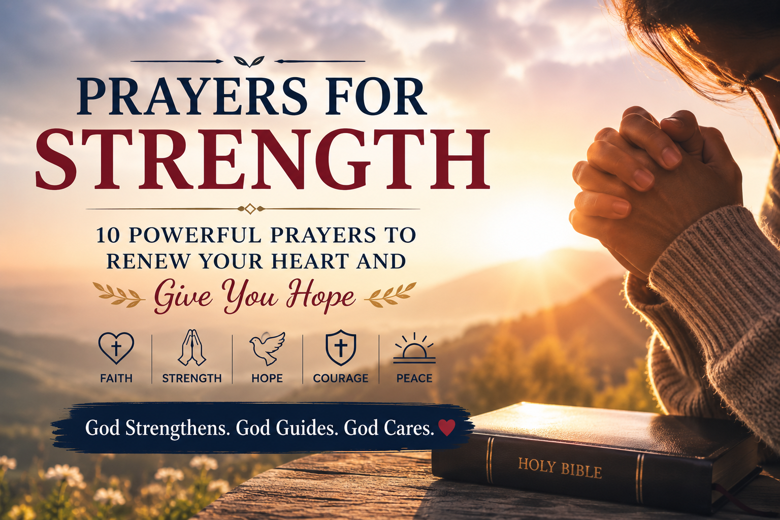 Prayers for Strength: 10 Powerful Prayers to Renew Your Heart and Give You Hope