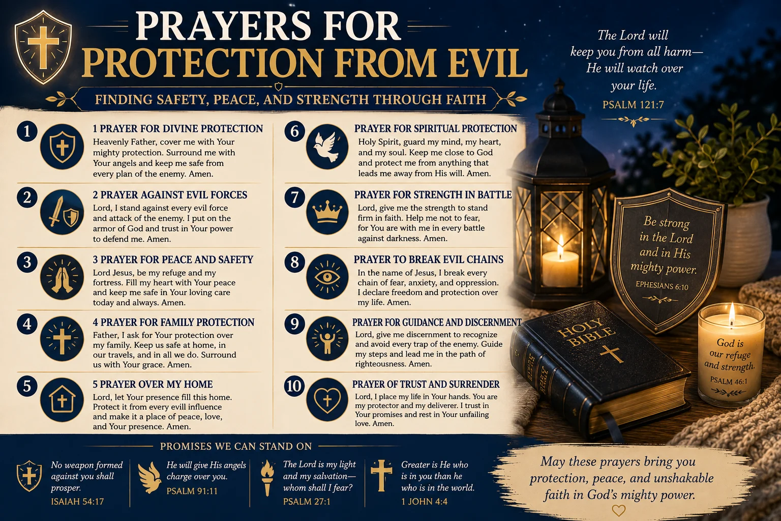 Prayers for Protection From Evil: Finding Safety, Peace, and Strength Through Faith