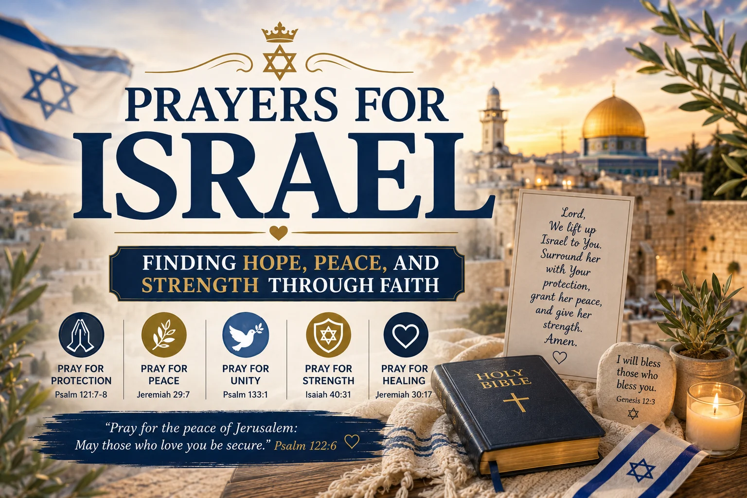 Prayers for Israel: Finding Hope, Peace, and Strength Through Faith