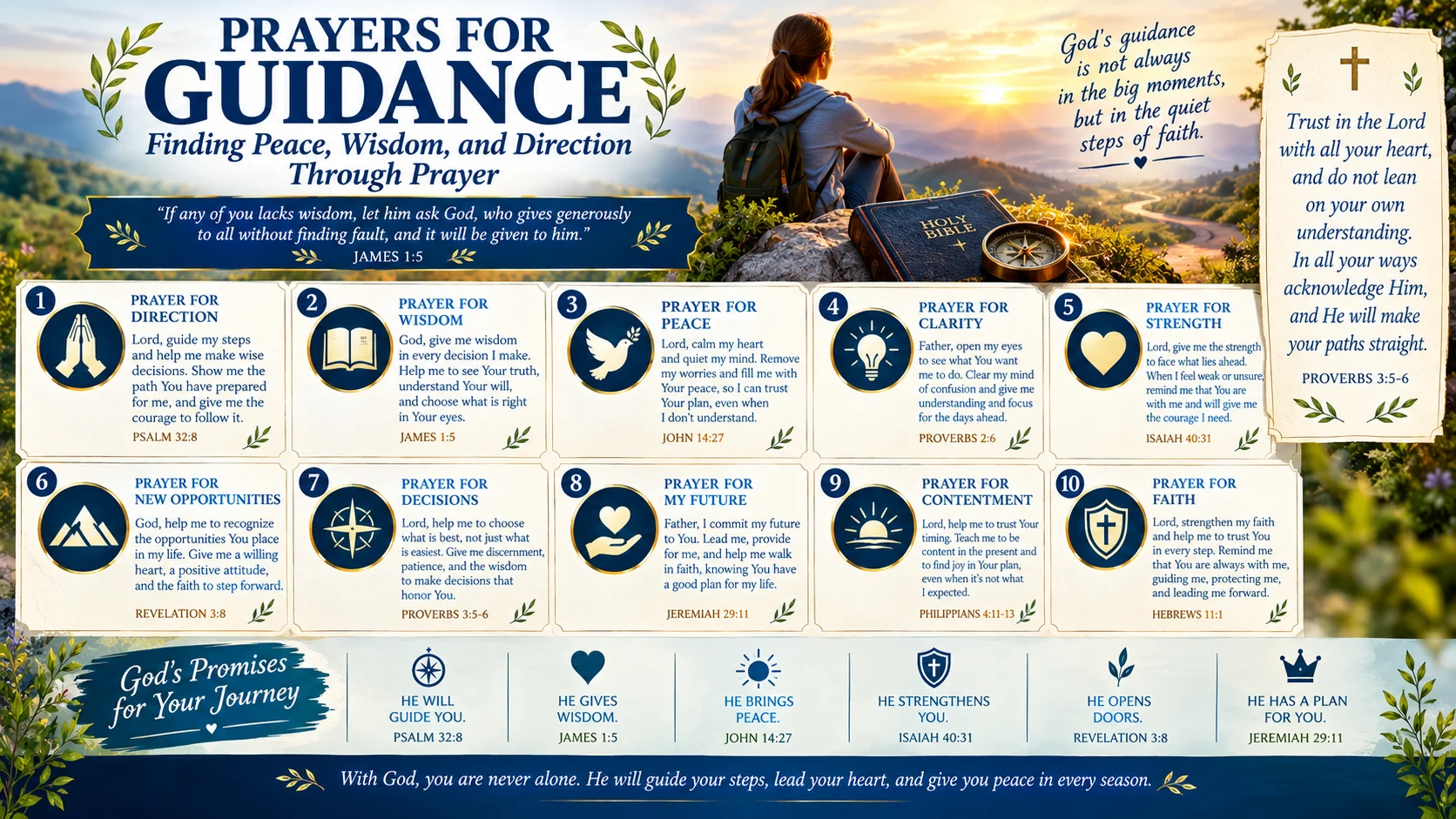 Prayers for Guidance: Finding Peace, Wisdom, and Direction Through Prayer