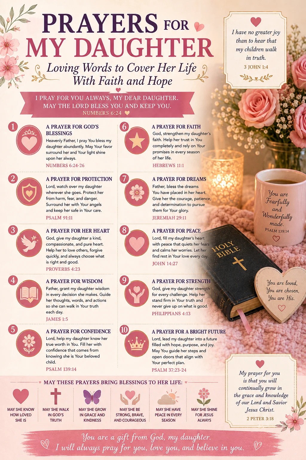Prayers for My Daughter: Loving Words to Cover Her Life With Faith and Hope